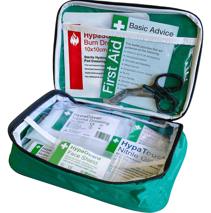 Hazkit - BS8599 - 2 Travel & Motoring First Aid Kit - Glove box size Nylon Case - Ideal for Van or Car