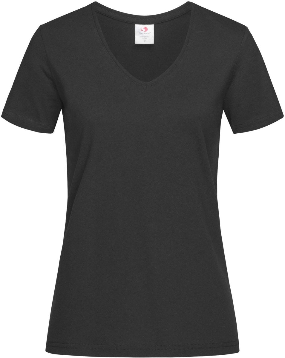 Hazkit - Classic V - Neck T-Shirt 155 Ladies