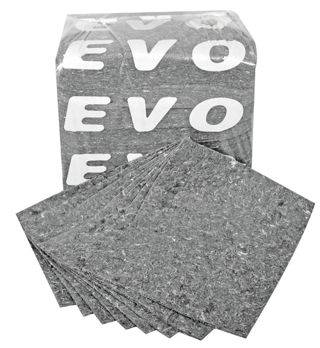 Hazkit - 100 EVO Recycled Absorbent Pads Boxed or Poly - Wrapped - Oil, Fuel and Solvents - EVO