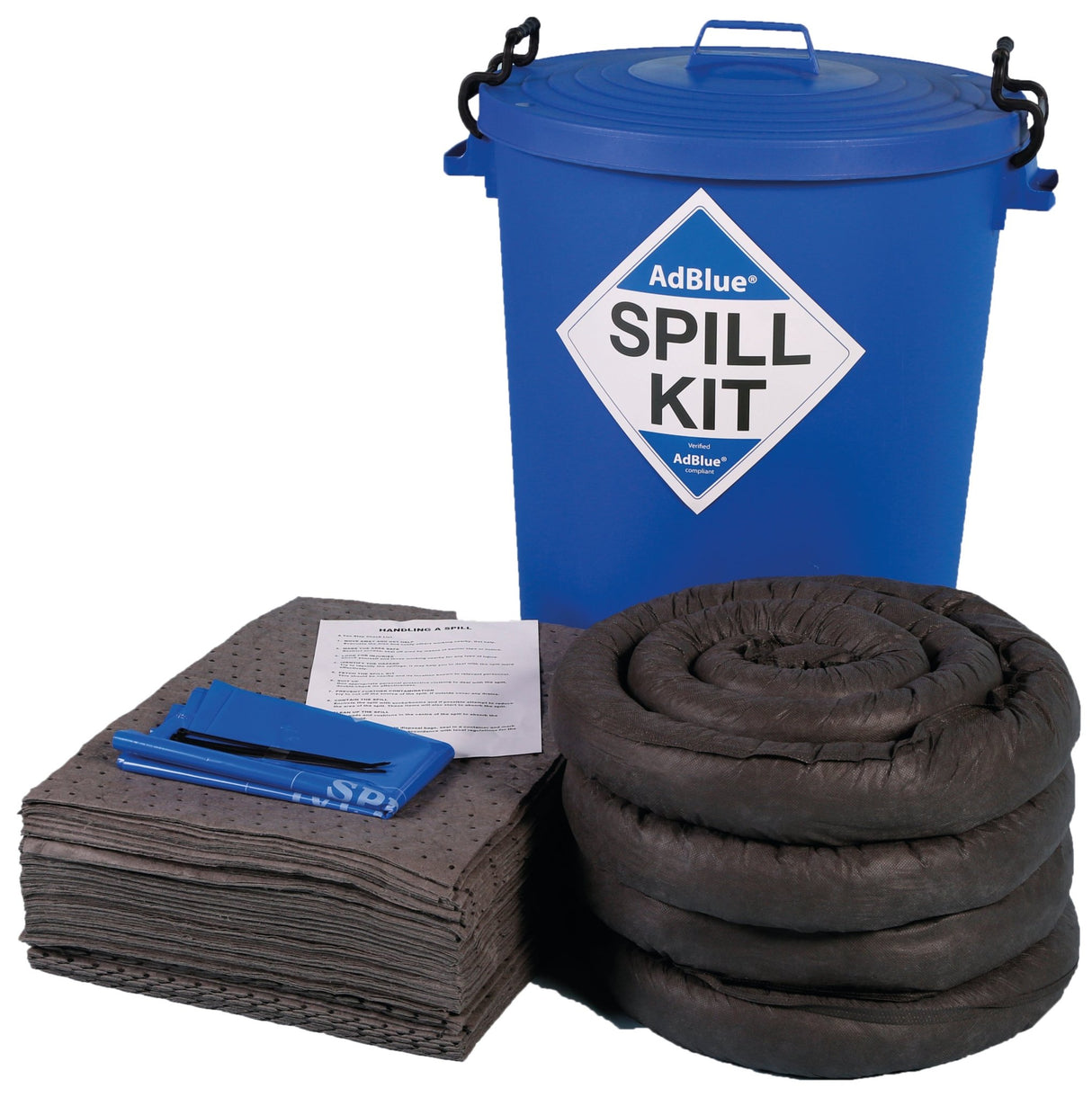 Hazkit - Depot Site AdBlue® Spill Kit in Bin - Treats 100 Litres - Fentex