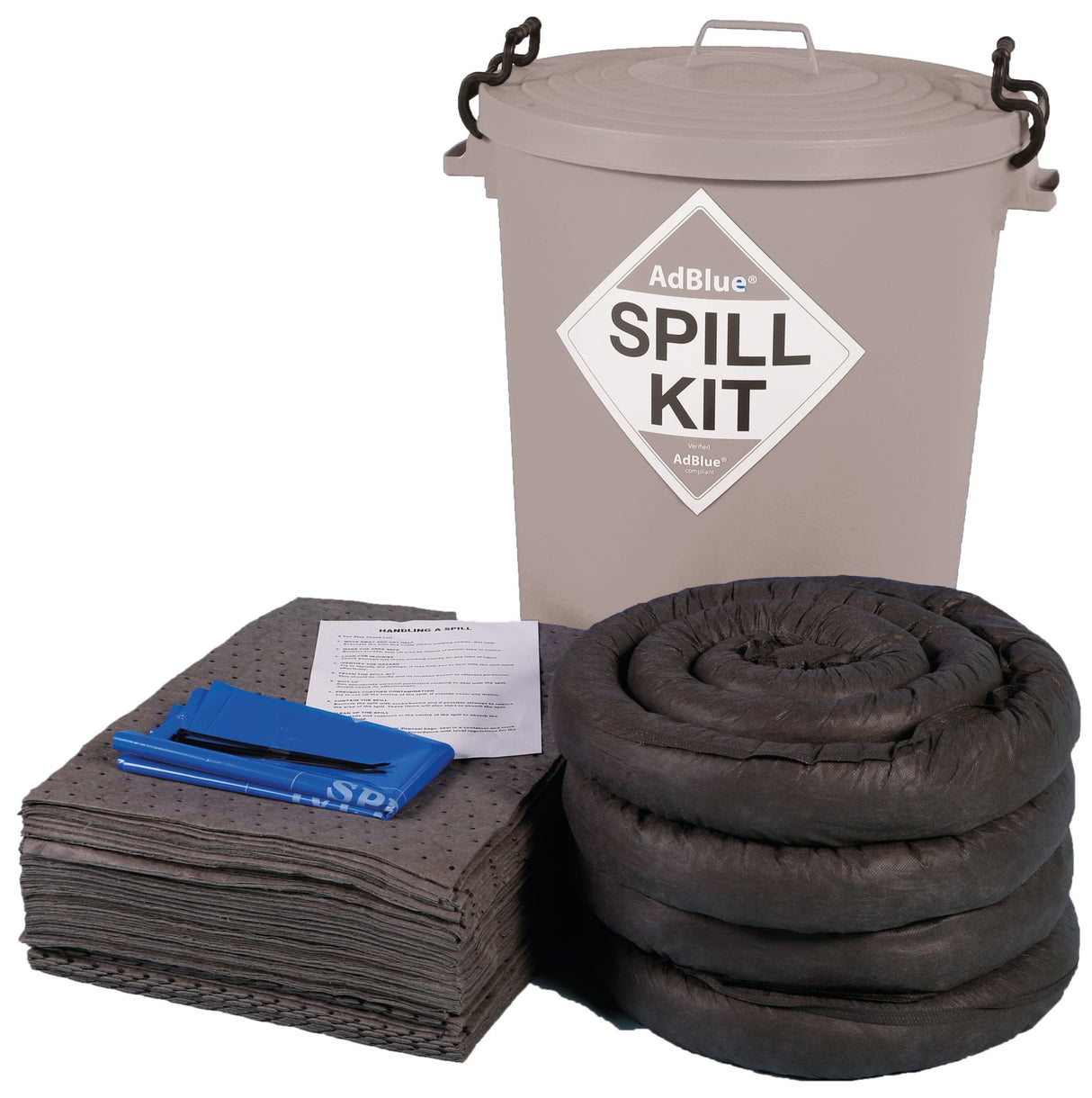 Hazkit - Depot Site AdBlue® Spill Kit in Bin - Treats 100 Litres - Fentex