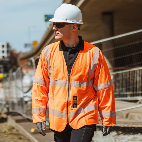 Hazkit - HAZTEC® Loreto FR AS Inherent Long Sleeved Hi - Vis Waistcoat - HAZTEC
