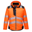 Hazkit - Portwest PW3 Hi - Vis Cold Certified Protect up to - 40°C Waterproof Winter Jacket - Orange/Black T400 - Portwest
