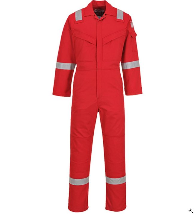 Hazkit - Portwest Regular FR50 Bizflame Plus Iona Reflective Flame Retardant Anti Static Overalls Various Colours - Portwest
