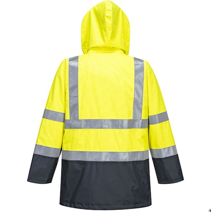 Hazkit - Portwest S779 Yellow/Navy Bizflame Weatherproof Flame Resistant Anti Static Hi Vis Jacket - Portwest