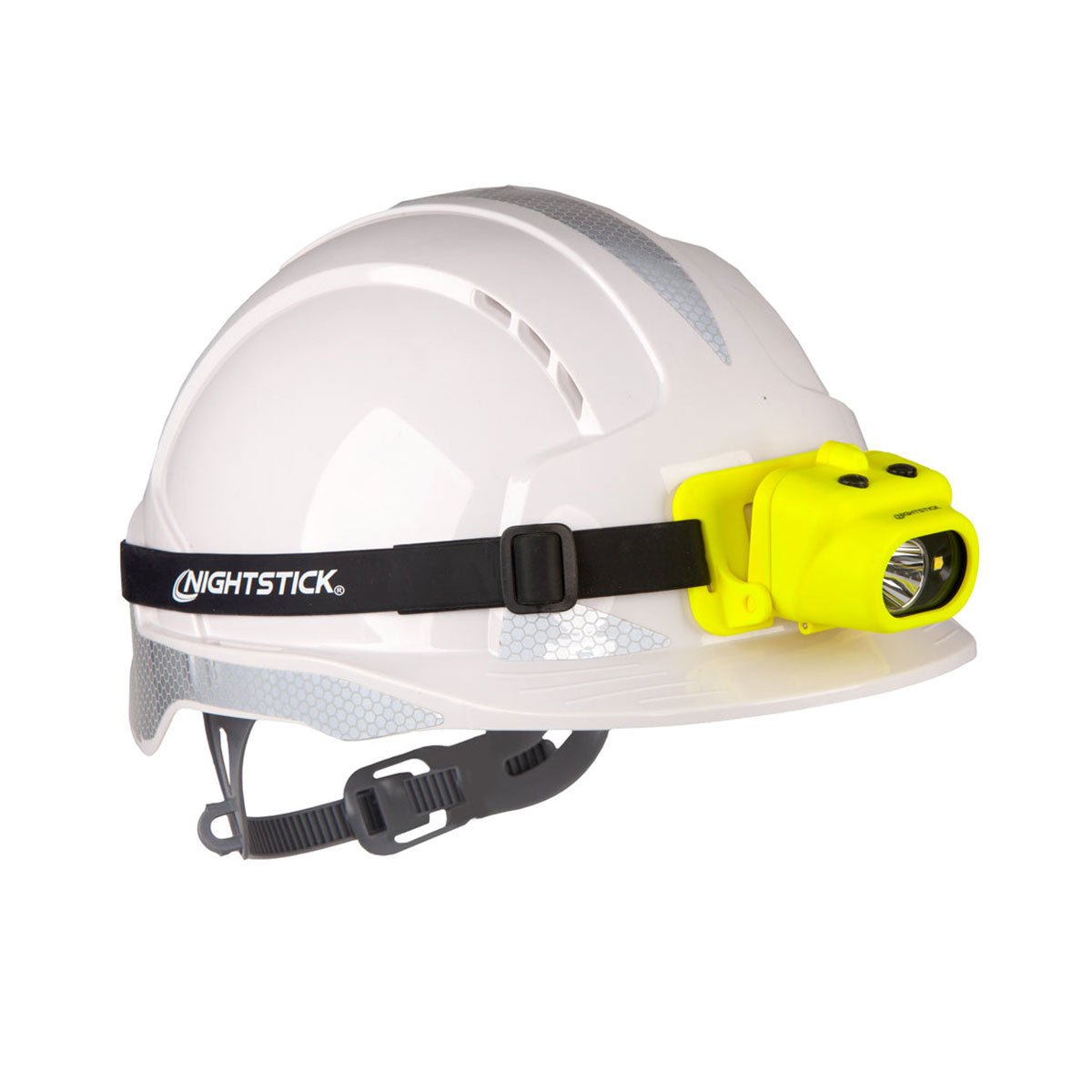 Hazkit - Rechargeable Nightstick Zone 0 ATEX Head Torch - Intrinsically Safe - 87m Dual - Light LED Beams - Nightstick