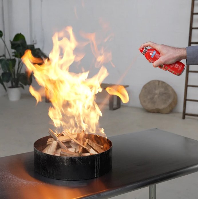 Hazkit - StaySafe All - in - 1 Lightweight Compact Fire Extinguisher - Extinguish multiple types of fire IN SECONDS - LifeSafe Technologies