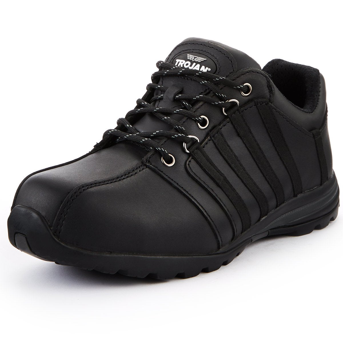 Hazkit - TROJAN Hector Black S1P Anti - static Oil Resistant Safety Trainers - TROJAN