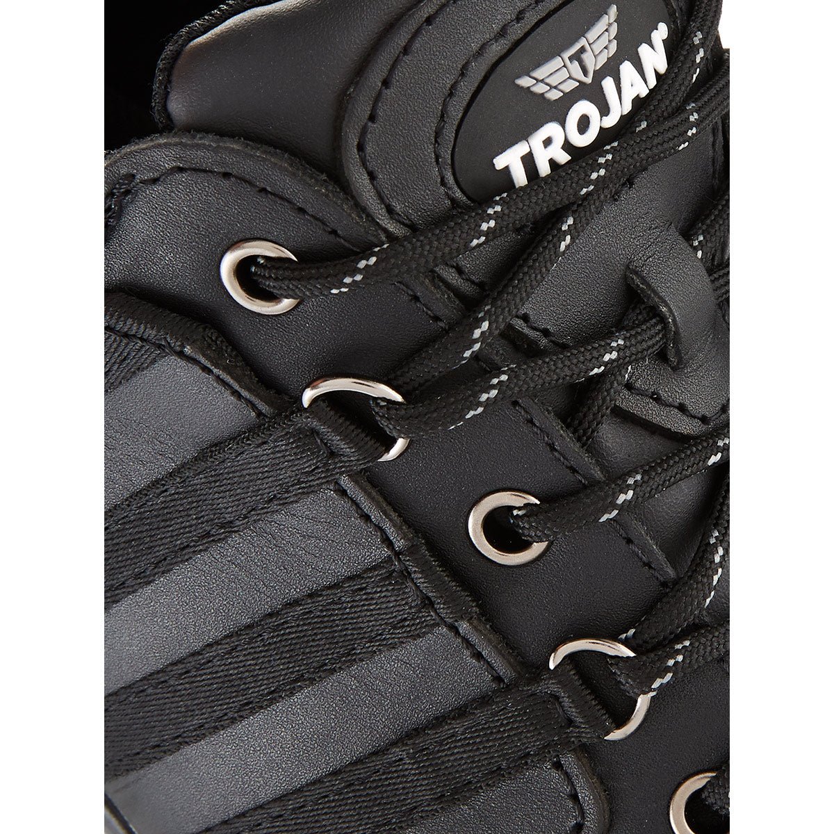 Hazkit - TROJAN Hector Black S1P Anti - static Oil Resistant Safety Trainers - TROJAN