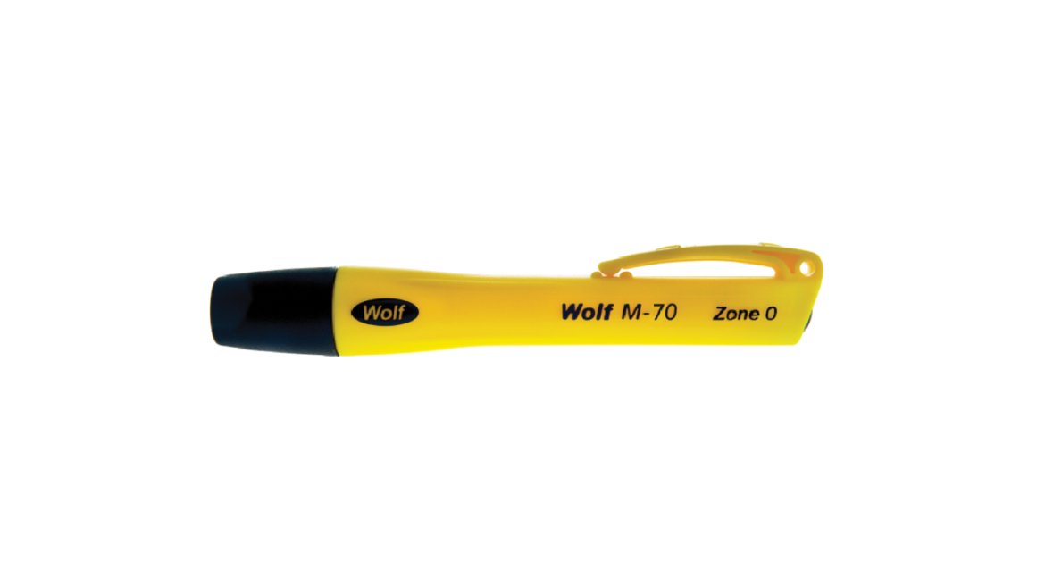 Hazkit - Ultra Mini Wolf ATEX Safety Torch - Hand held or helmet mountable - Intrinsically Safe - Wolf Safety Lamps
