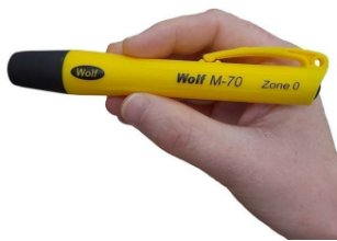 Hazkit - Ultra Mini Wolf ATEX Safety Torch - Hand held or helmet mountable - Intrinsically Safe - Wolf Safety Lamps