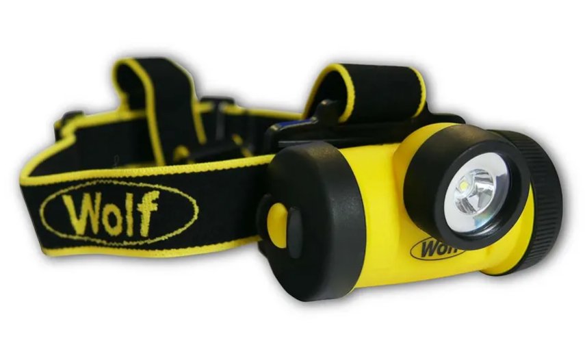 Hazkit - Wolf HT - 650 LED ZONE 0 ATEX Head Torch - Intrinsically Safe - 17 hour duration - Wolf Safety Lamps