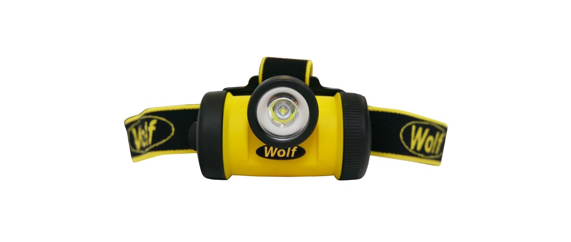 Hazkit - Wolf HT - 650 LED ZONE 0 ATEX Head Torch - Intrinsically Safe - 17 hour duration - Wolf Safety Lamps