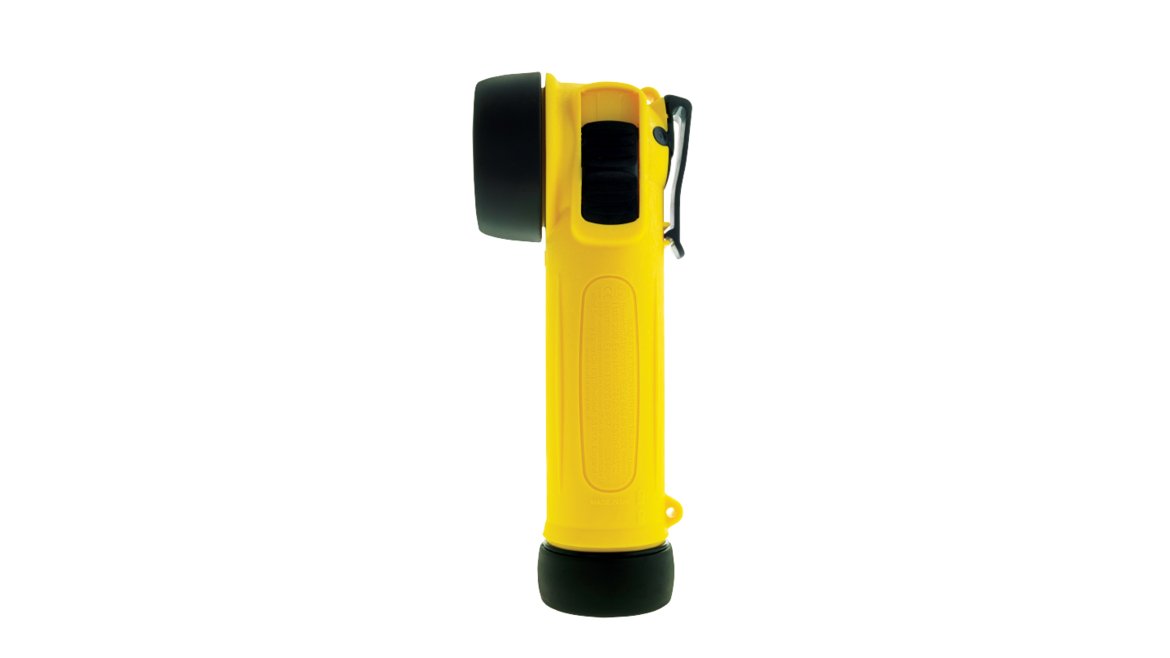 Hazkit - Zone 0 Wolf TR - 35+ LED Armoured ATEX Hand Held Right Angled Safety Torch - Intrinsically Safe - Wolf Safety Lamps
