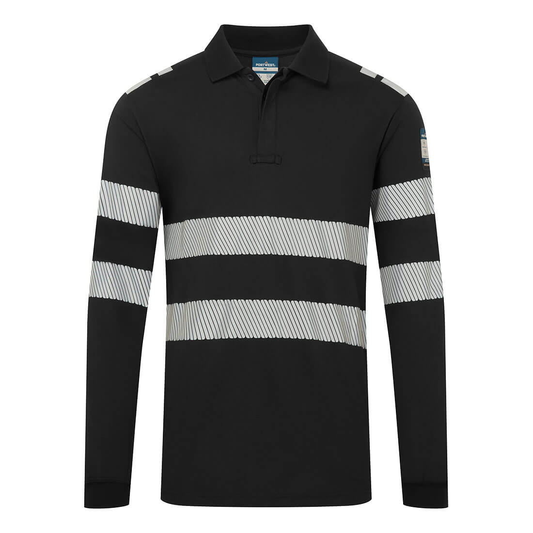 Portwest Modaflame Long Sleeve Fire Retardant Anti Static Polo Shirt - FR733