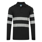 Portwest Modaflame Long Sleeve Fire Retardant Anti Static Polo Shirt - FR733