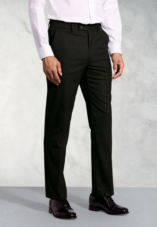 Hazkit - Brook Taverner Tailored Monaco Men’s Black Suit Trousers - 31.5" Regular