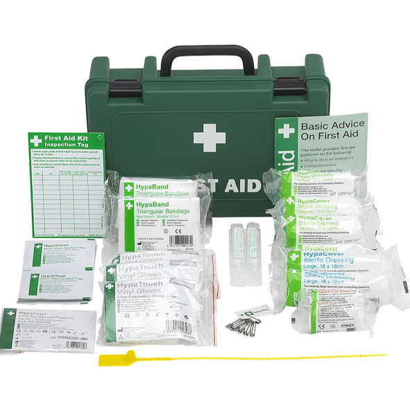 Hazkit - HSE Workplace PLUS Combination First Aid and Eye Wash Kit - Portable or Wall Mounted