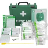 Hazkit - HSE Workplace PLUS Combination First Aid and Eye Wash Kit - Portable or Wall Mounted