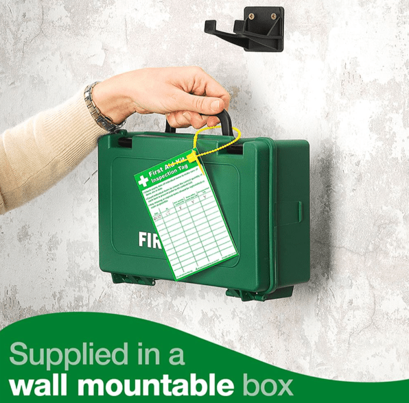 Hazkit - HSE Workplace PLUS Combination First Aid and Eye Wash Kit - Portable or Wall Mounted