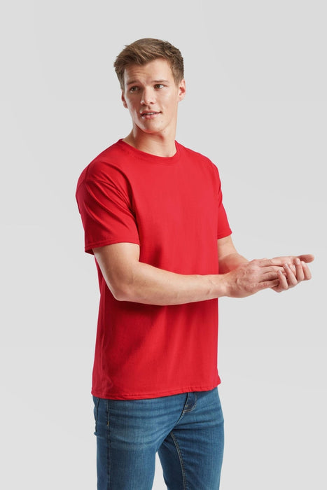 Hazkit - Iconic Fruit of the Loom Ringspun Premium Men's T-Shirt - 061422040S - Fruit of the Loom