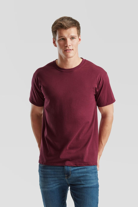 Hazkit - Iconic Fruit of the Loom Ringspun Premium Men's T-Shirt - 061422041S - Fruit of the Loom