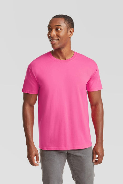 Hazkit - Iconic Fruit of the Loom Ringspun Premium Men's T-Shirt - 061422057S - Fruit of the Loom