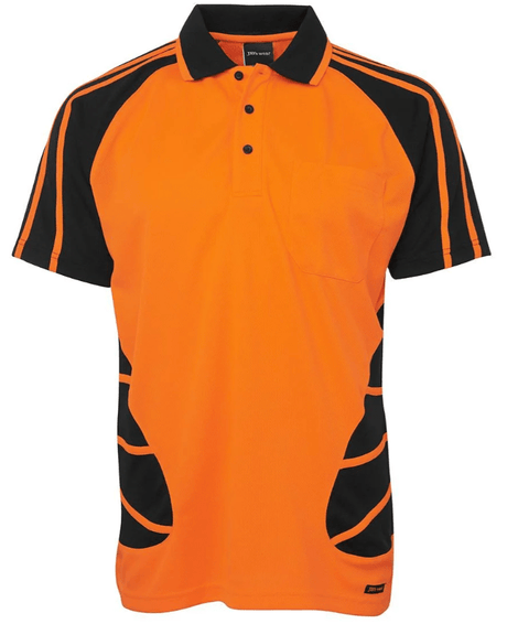 Hazkit - Jb's Two Tone Hi Vis Short Sleeve Spider Polo