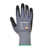 Hazkit - Pack of 12 - Portwest A350 Grip 15 Nitrile Sandy Work Gloves - A350