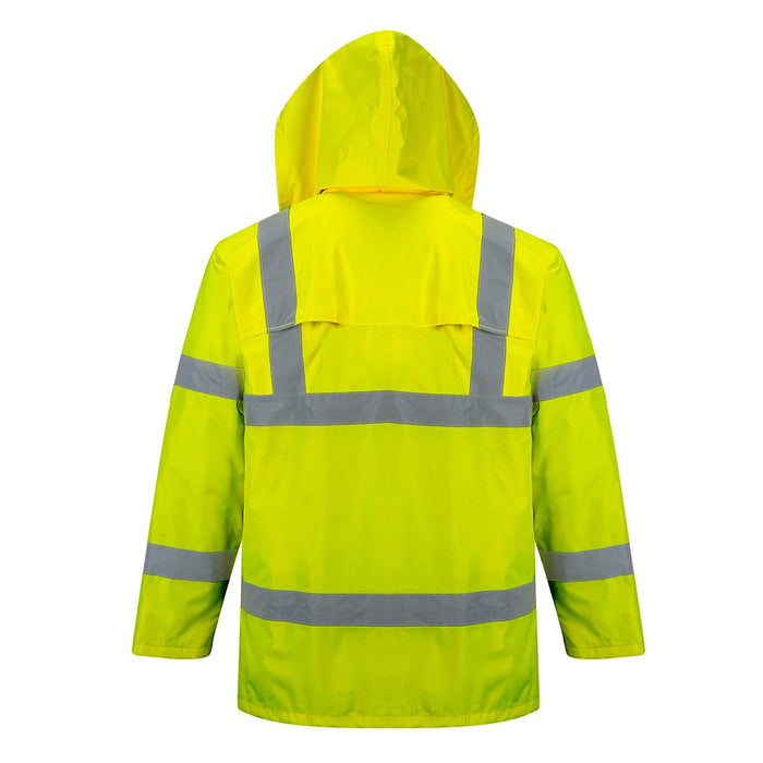 Hazkit - Portwest Foldaway Waterproof Hi-Vis Rain Jacket - H440 - 5036108187645 - Portwest