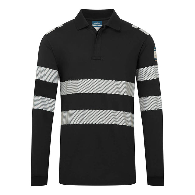 Hazkit - Portwest Modaflame Long Sleeve Fire Retardant Anti Static Polo Shirt - FR733