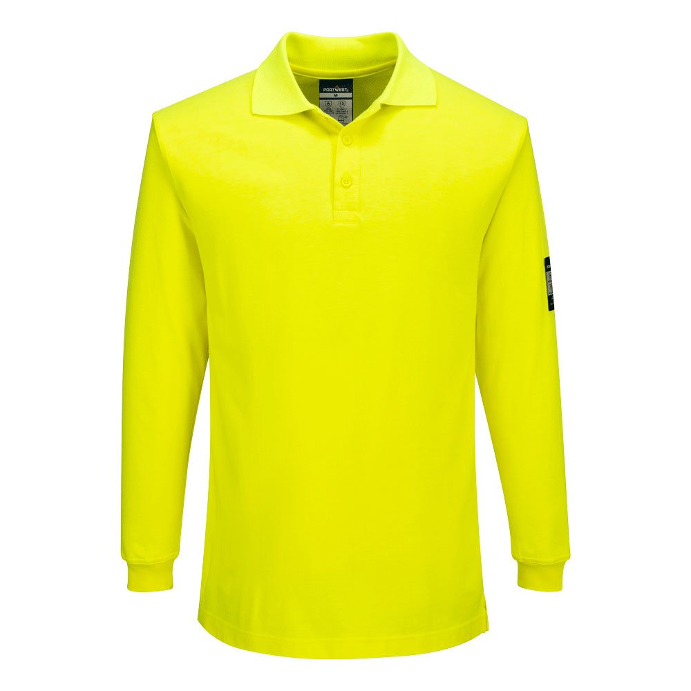 Hazkit - Portwest Modaflame Long Sleeve Fire Retardant Anti Static Polo Shirt - FR805