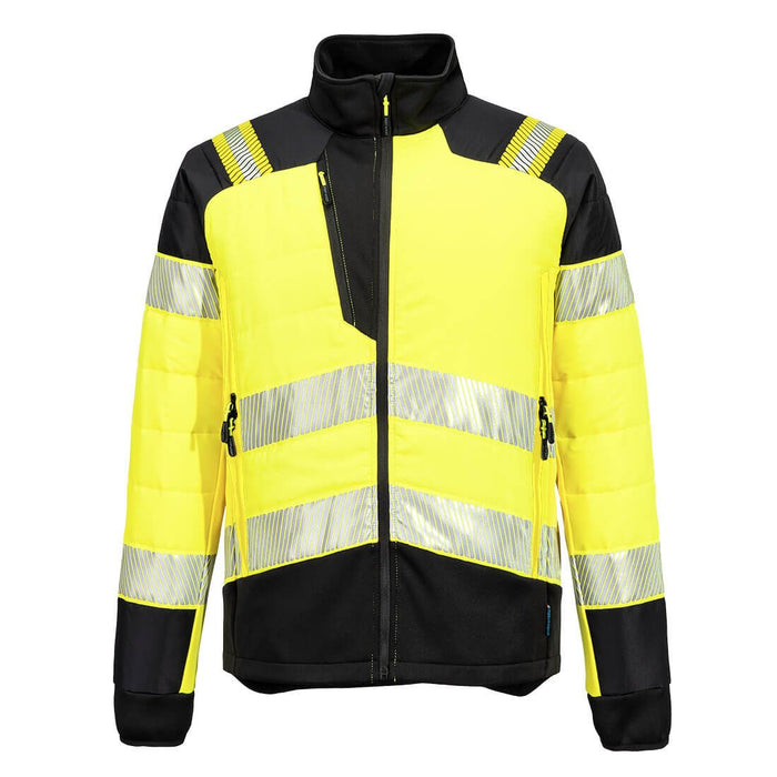 Hazkit - Portwest PW3 RIS Men's Hi - Vis Hybrid Insulated Baffle Jacket - T170