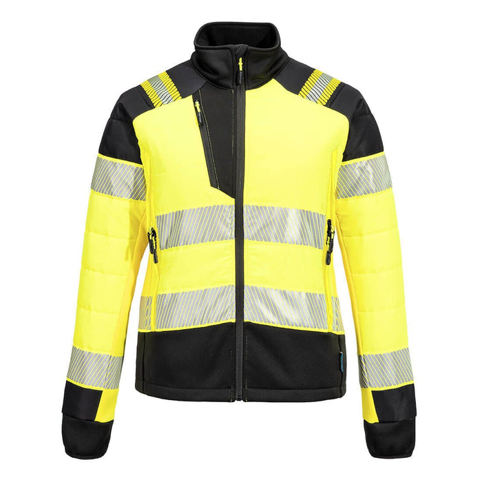 Hazkit - Portwest PW3 Women's Hi - Vis Hybrid Insulated Baffle Jacket - T171