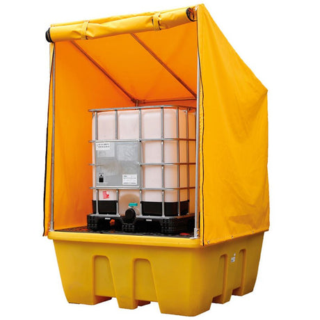 Hazkit - Single IBC Bunded Pallet Framed Cover - 1 IBC Capacity
