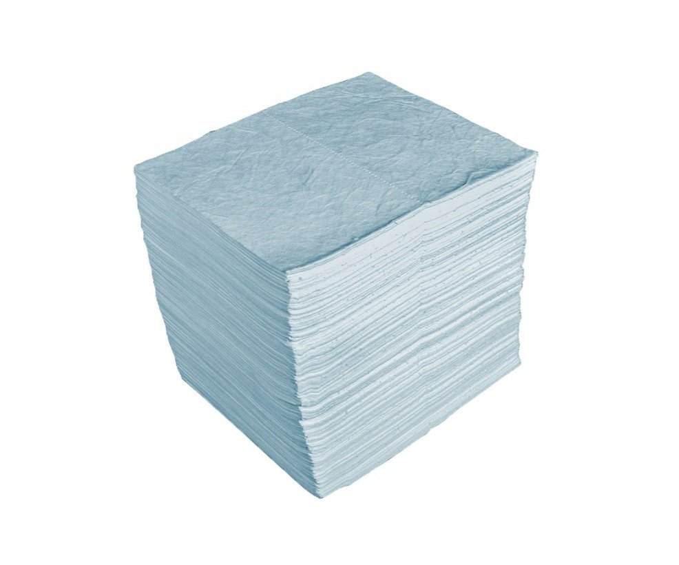 Hazkit - 100 Drizit Heavyweight Perforated Absorbent Pads - Oil & Fuel - Drizit