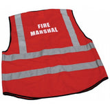 Hazkit - 2 Pack "Fire Marshal" Red Pre - Printed Hi Vis Vest - Hazkit