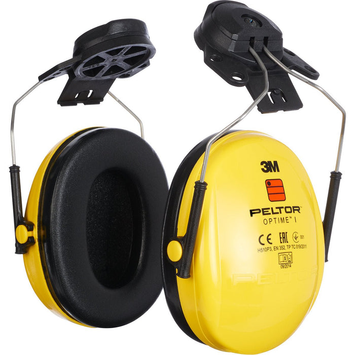 Hazkit - 3M PELTOR Optime I P3E Helmet - Mounted Ear Defenders - 3M