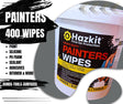 Hazkit - 400 Painters Wipes - Hands, Tools, Surfaces - Tough on Paint, Caulk, Silicone, Adhesives and More - Fentex
