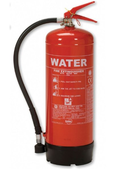 Hazkit - 9L Water Portable Fire Extinguisher and Wall Mount Bracket - Safetec