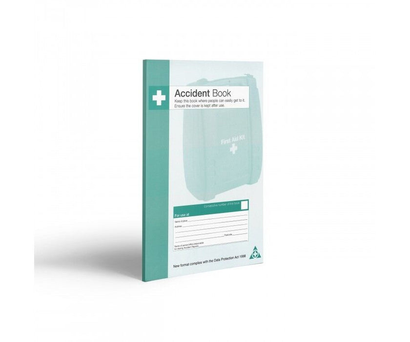 Hazkit - A4 Accident Book - HSE & GDPR Compliant - 53 Report Forms Per Book - HypaGuard