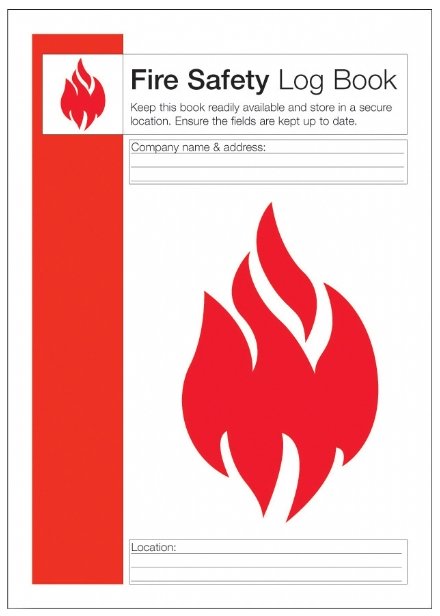 Hazkit - A4 Company Fire Log Book - HSE Compliant - Hazkit