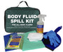 Hazkit - Bodily Fluid Spill Kit in Green Zip Bag - Rapid Clean up and Disposal - Treats up to 1 Litre - Fentex