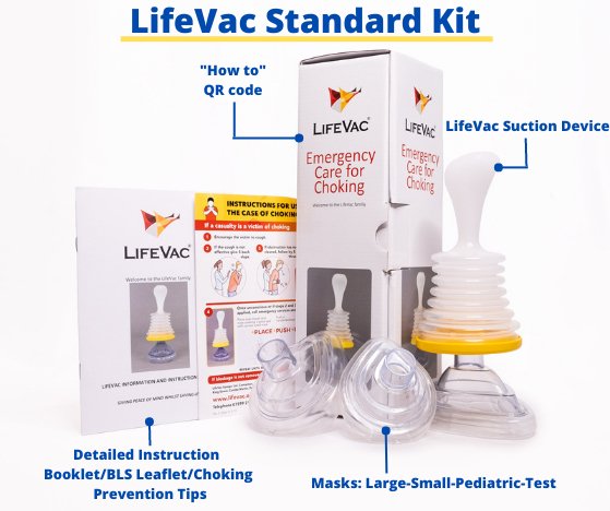 Hazkit - BUNDLE AND SAVE - Combo LifeVac® Travel + Home Kit Anti-choking Device - Lifevac Europe