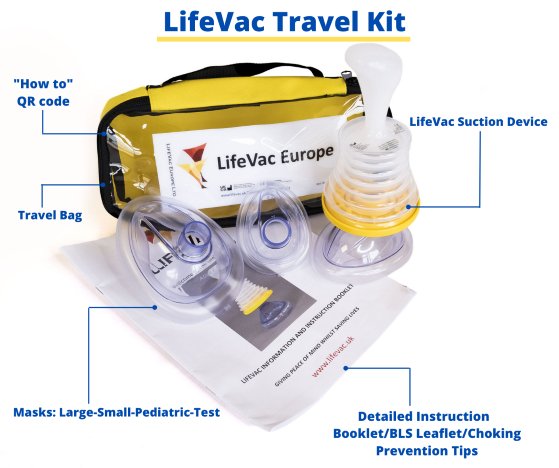 Hazkit - BUNDLE AND SAVE - Combo LifeVac® Travel + Home Kit Anti-choking Device - Lifevac Europe