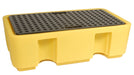 Hazkit - COSHH Storage Yellow Bunded Pallet - 2 x 205l Drum Capacity - Fentex