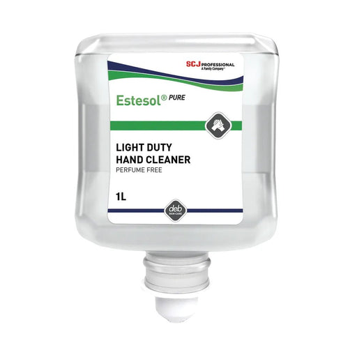 Hazkit - Deb Estesol Hand Cleanser Pk 6 x 1L - Light Duty Works on Grime and Dirt - Dispenser Available - Deb Skincare