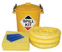 Hazkit - Depot Site Chemical Spill Kit in Yellow Lockable Drum - Treats 65 Litres - Fentex