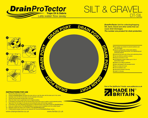 Hazkit - Drain ProTector Reusable Drain Filter - Trap Silt and Gravel - Number One Solution - Drain ProTector