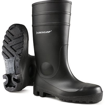 Hazkit - Dunlop Protomastor Black S5 Safety Wellington Boots - Anti Static Oil Resistant - Dunlop